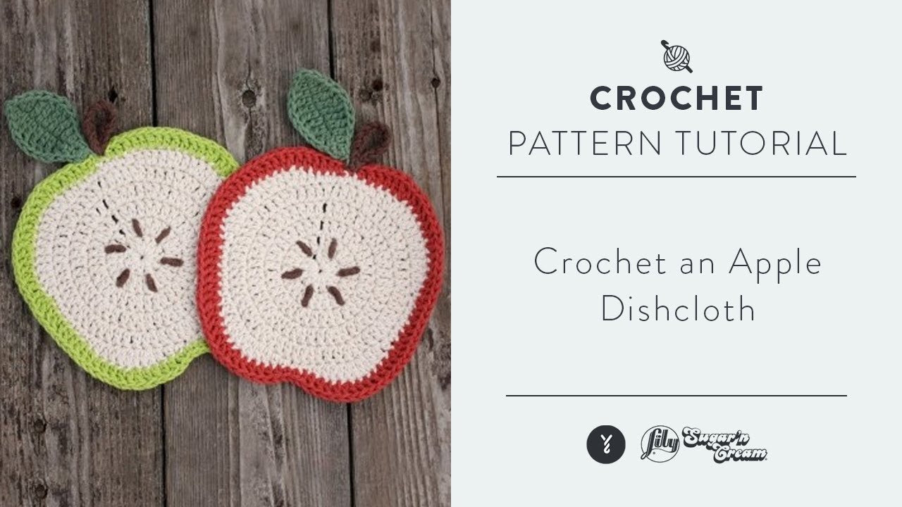 Lily Sugar'n Cream Apple a Day Dishcloth Crochet