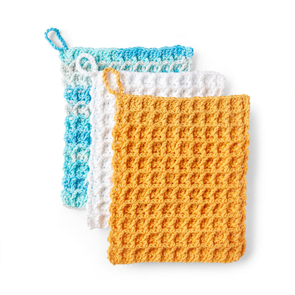 Lily Crochet Waffle Kitchen Cloth Sky