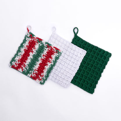 Lily Crochet Waffle Kitchen Cloth Christmas