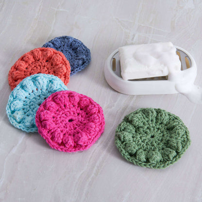 Lily Face Crochet Scrubbies Crochet  made in Lily Sugar'n Cream The Original yarn
