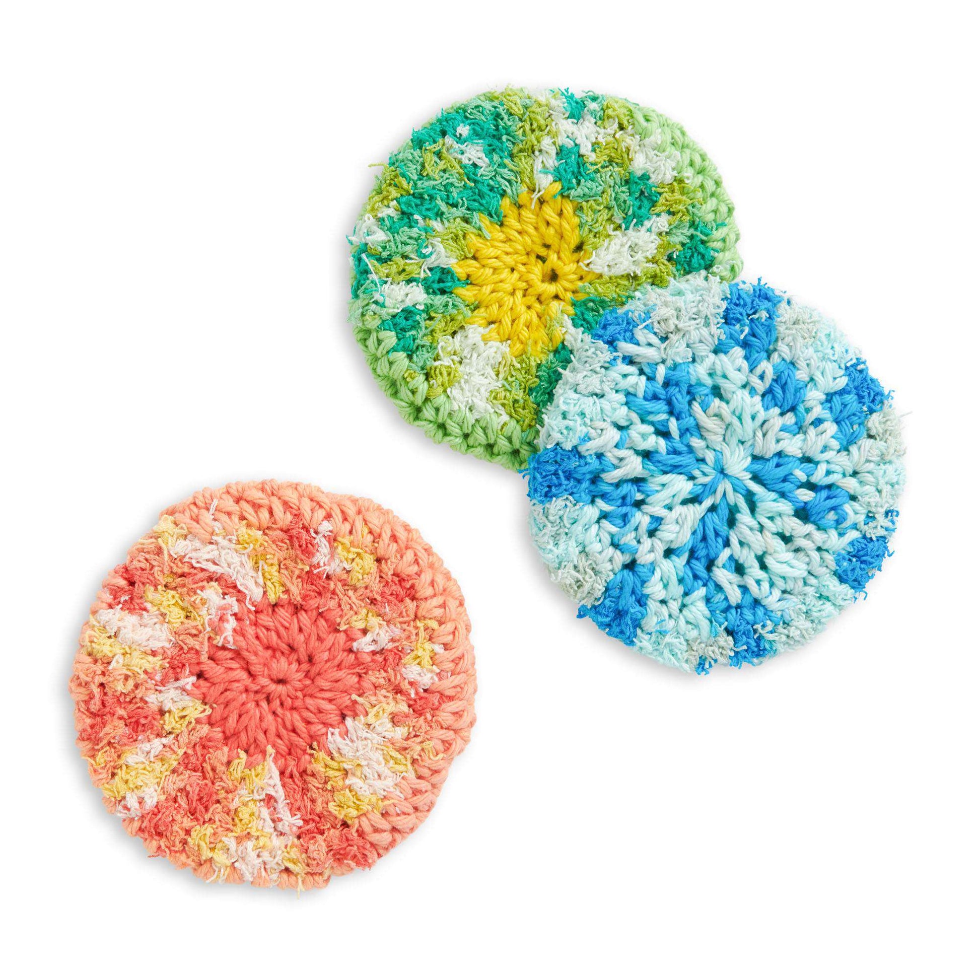 Sunburst Dish Scrubby Crochet Pattern, Kitchen Scrubbies, Pan