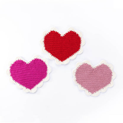 Lily Retro Valentine Crochet Dishcloth All Variants