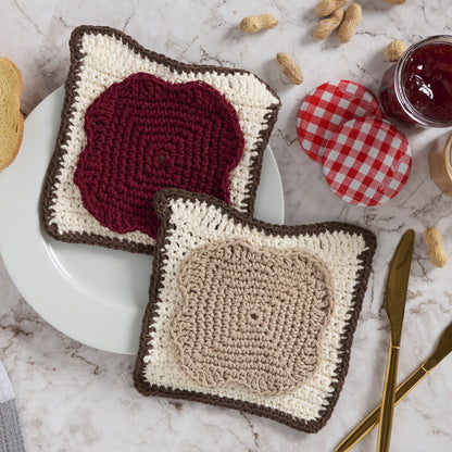 Lily Crochet PB & J Dishcloth Set Lily Crochet PB & J Dishcloth Set