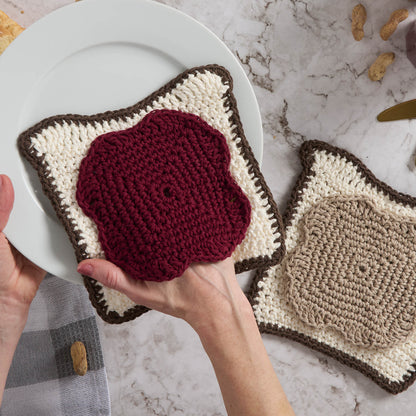 Lily Crochet PB & J Dishcloth Set Lily Crochet PB & J Dishcloth Set