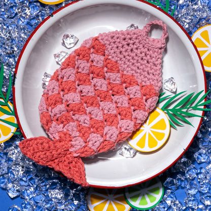 Lily Catch of the Day Crochet Dishcloth Version 1