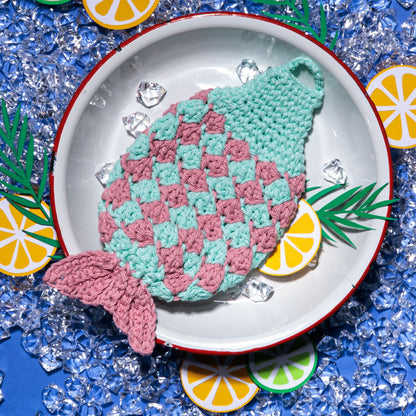 Lily Catch of the Day Crochet Dishcloth Version 2