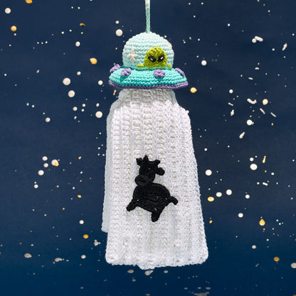 Lily Beam Me Up Crochet Tea Towel and Topper Lily Beam Me Up Crochet Tea Towel and Topper