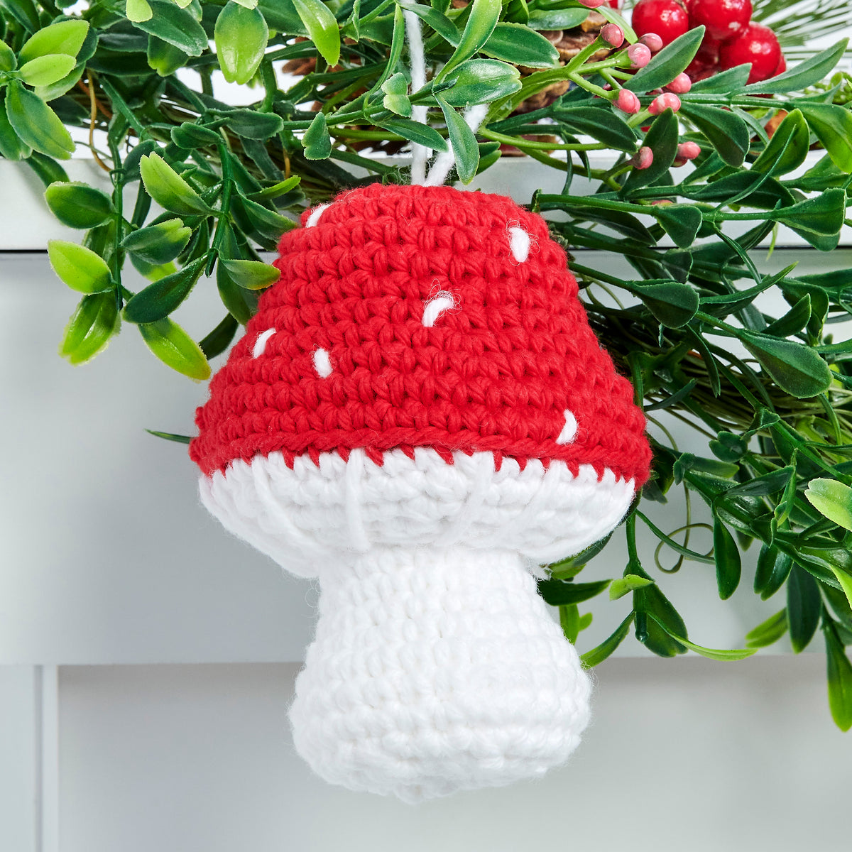 Crochet Ornaments made in Lily Yarn