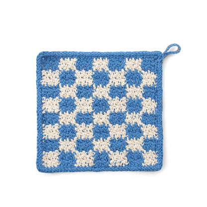 Lily Checkered Crochet Dishcloth Version 2
