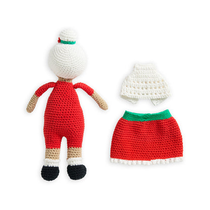 Lily Crochet Santa & Mrs Claus Dolls Crochet Toy made in Lily Yarn