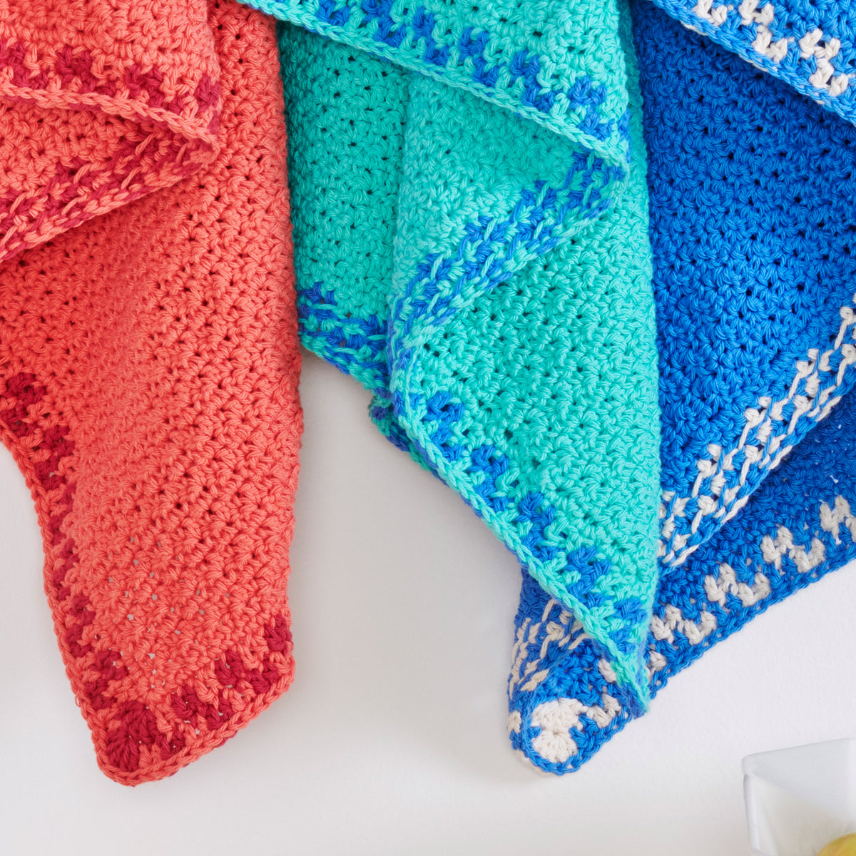 Crochet Kitchen Towel made in Lily The Original Yarn