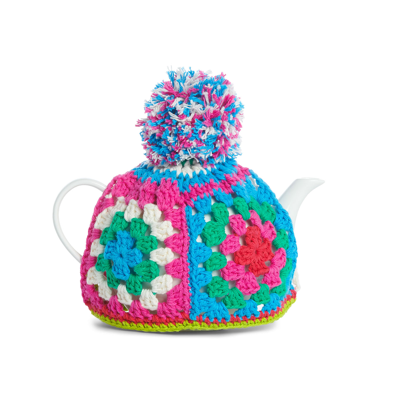 Free Easy Lily Granny Teapot Cover Crochet Pattern Yarnspirations