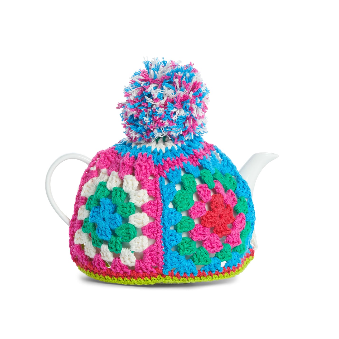 Free Easy Lily Granny Teapot Cover Crochet Pattern Yarnspirations