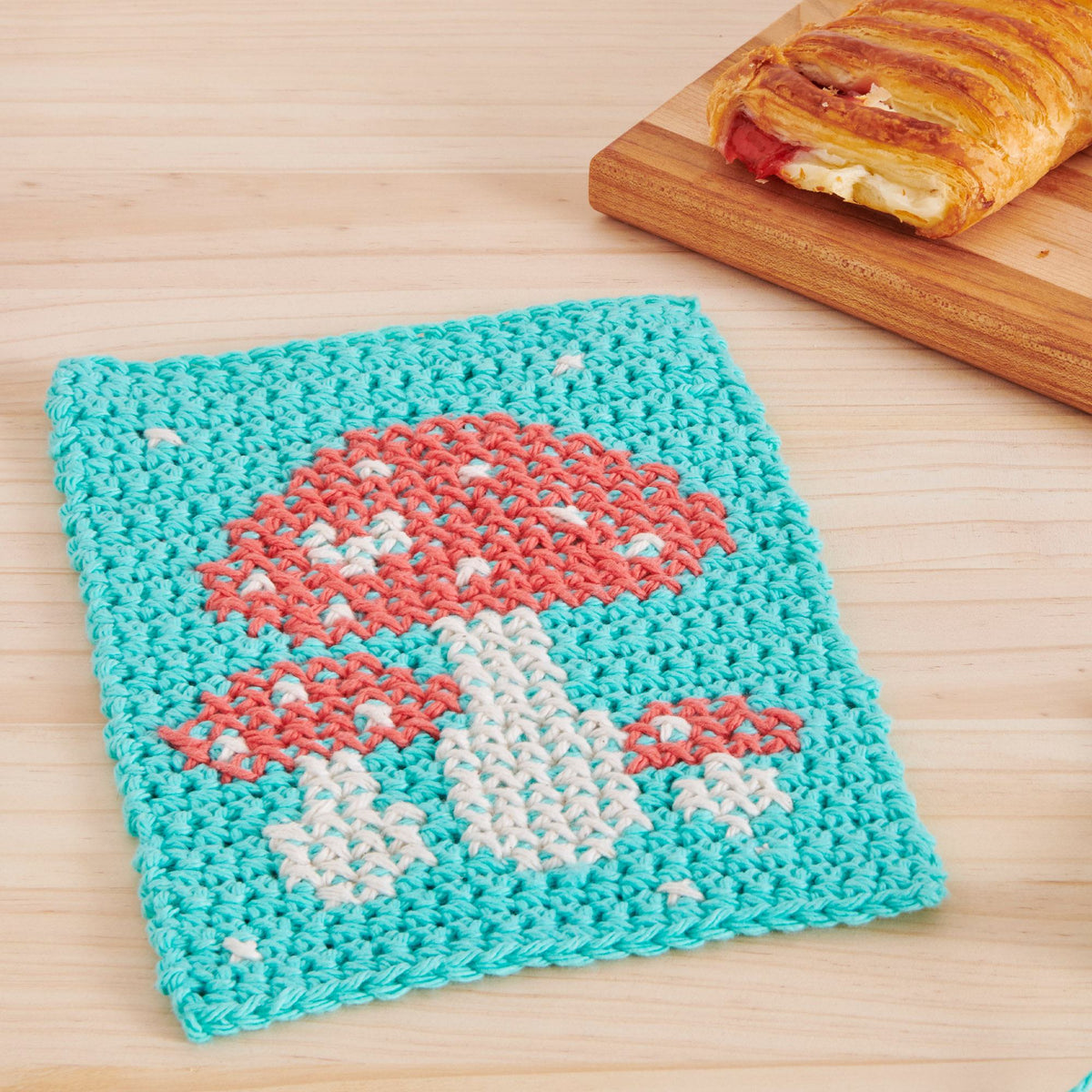 Crochet Trivet made in Lily The Original Yarn