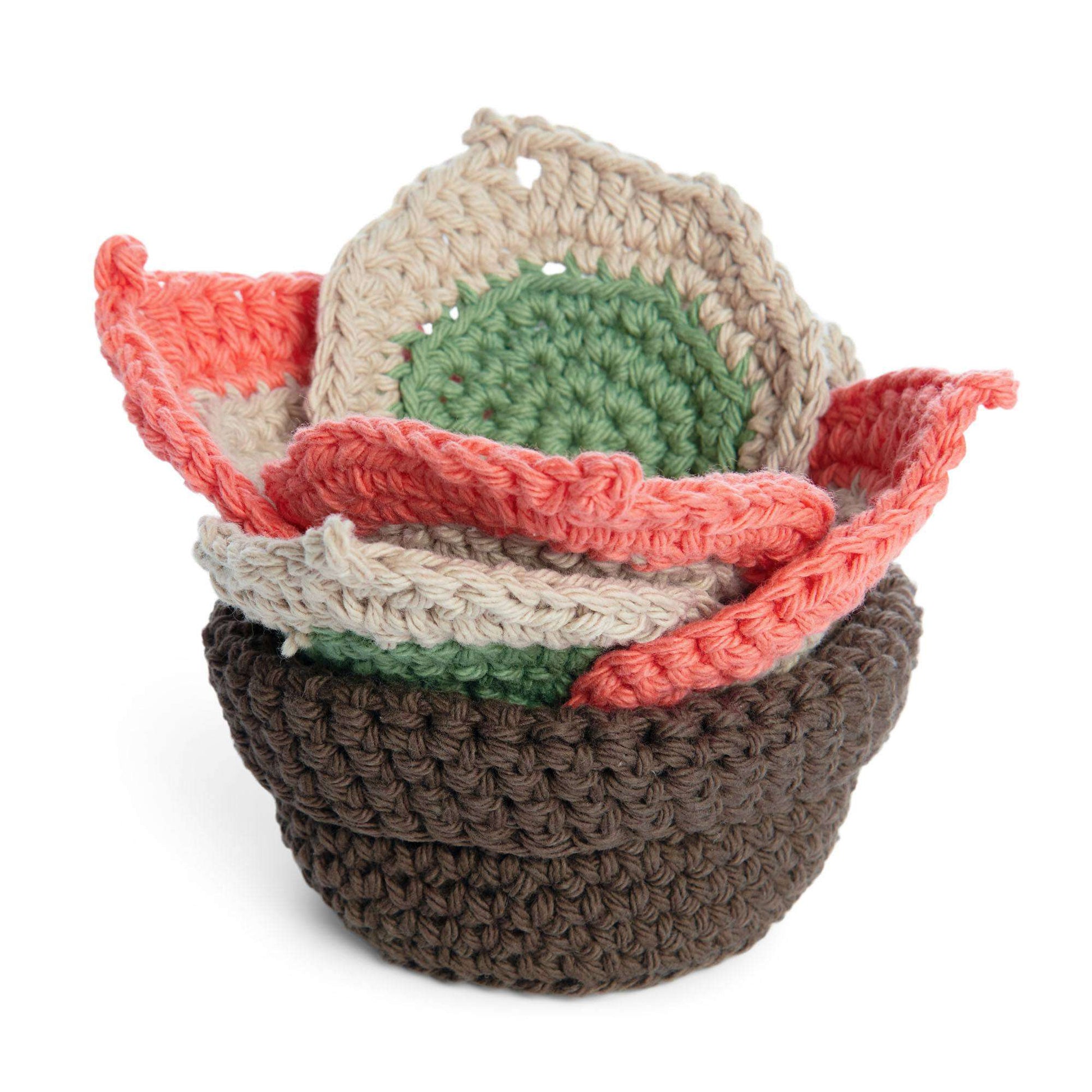 Free Lily Sweet Re-Leaf Crochet Coaster Set Pattern