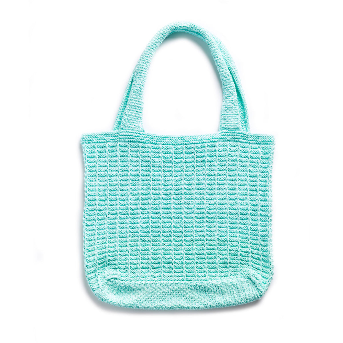 Knit Tote Bag made in Lily The Original Yarn