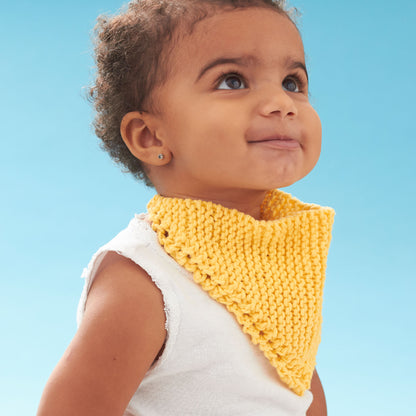 Lily Sugar'n Cream Knit Dribble Bib Yellow