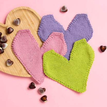 Lily Sugar'n Cream Be Mine Knit Dishcloth Lily Sugar'n Cream Be Mine Knit Dishcloth