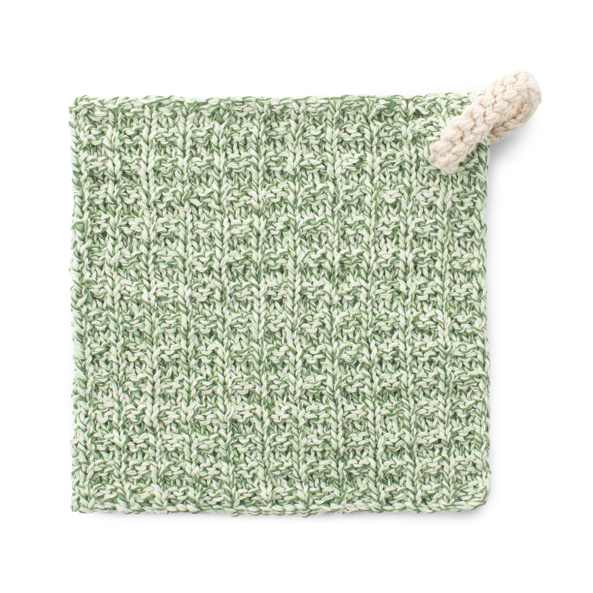 Knit Dishcloth made in Lily The Original Yarn