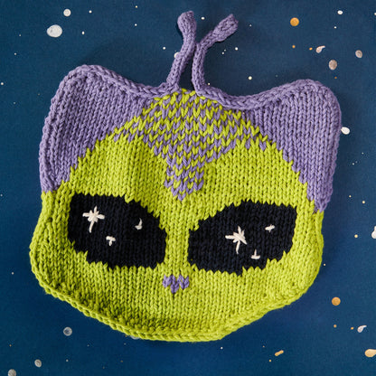 Lily Purr-anormal Activity Alien Cat Knit Dishcloth Lily Purr-anormal Activity Alien Cat Knit Dishcloth