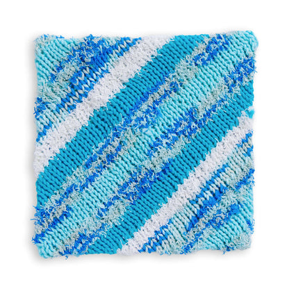 Lily Knit Folded Pot Holder Knit  made in Lily Sugar'n Cream Scrub Off yarn