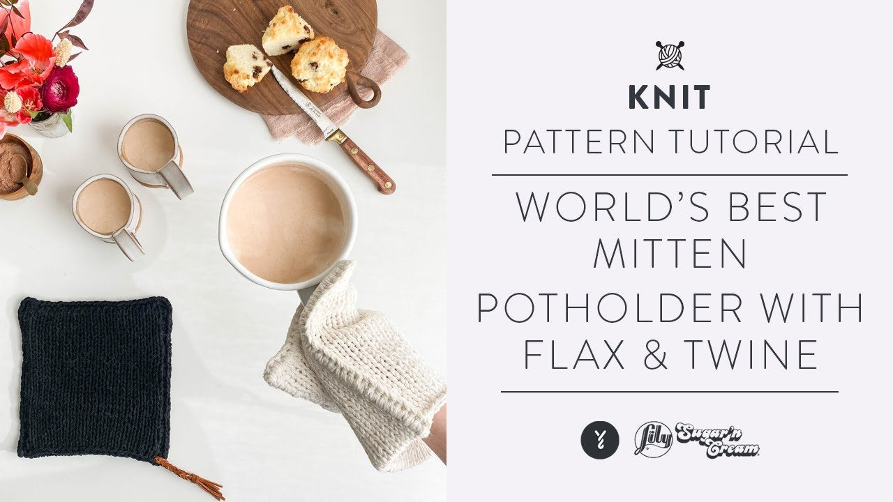 Lily Sugar'n Cream World's Best Knit Mitten Potholder