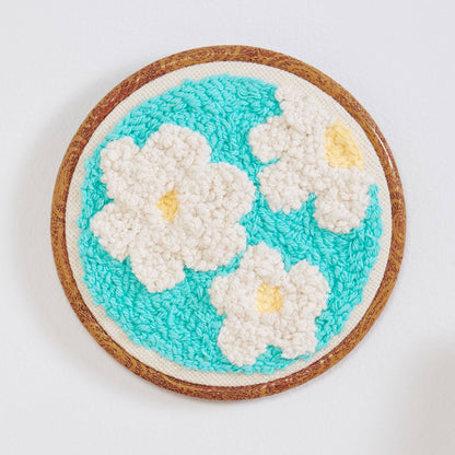 Lily Sugar'n Cream  Craft Daisy Do Punch Needle Wall Hanging Craft Hanging made in Lily The Original Yarn
