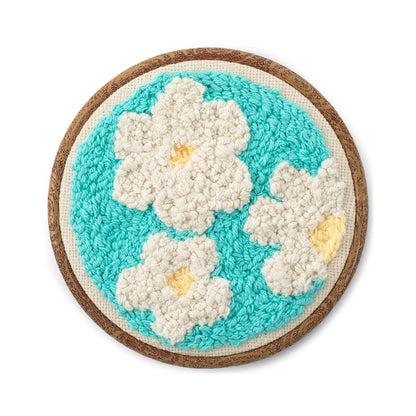 Lily Sugar'n Cream Craft Daisy Do Punch Needle Wall Hanging Craft Hanging made in Lily The Original Yarn