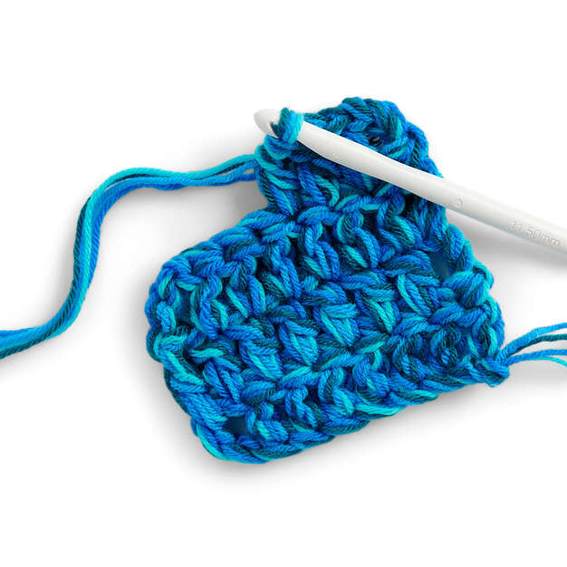 Love Shape Crochet Kit for Beginner,4PCS Potted Kit with Yarn DIY