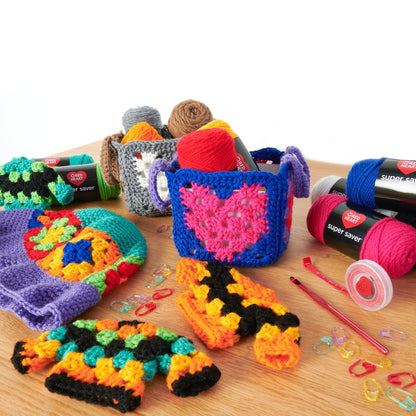 Red Heart Super Saver Super Craft Kit Super Crochet Kit