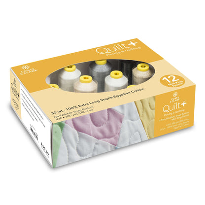 Coats & Clark Quilt + Piecing & Quilting Thread 12 Spool Set - Clearance Items Neutral Colors
