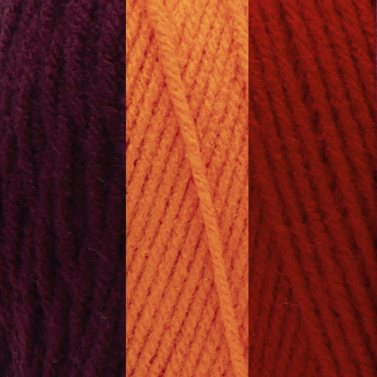 Pumpkin & Cherry Red & Claret