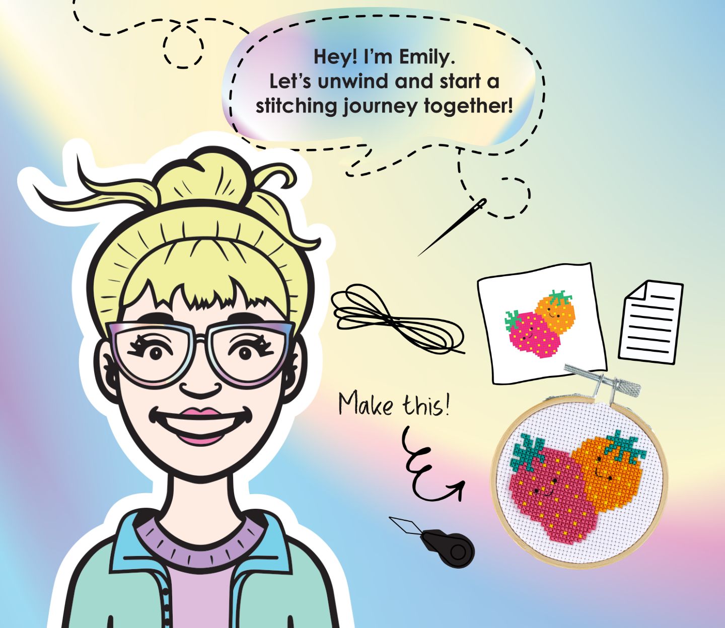 Wonderart Stitchcraft Kit Launch Banner.