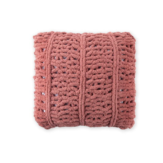 Bernat Willow Whisper Finger Knit Pillow