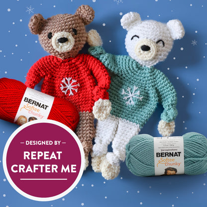 Repeat Crafter Me Penny and Benny Bear Box Bernat Softee Chunky