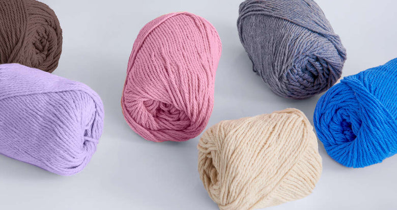 lily sugar'n cream original yarns in a variety of colors