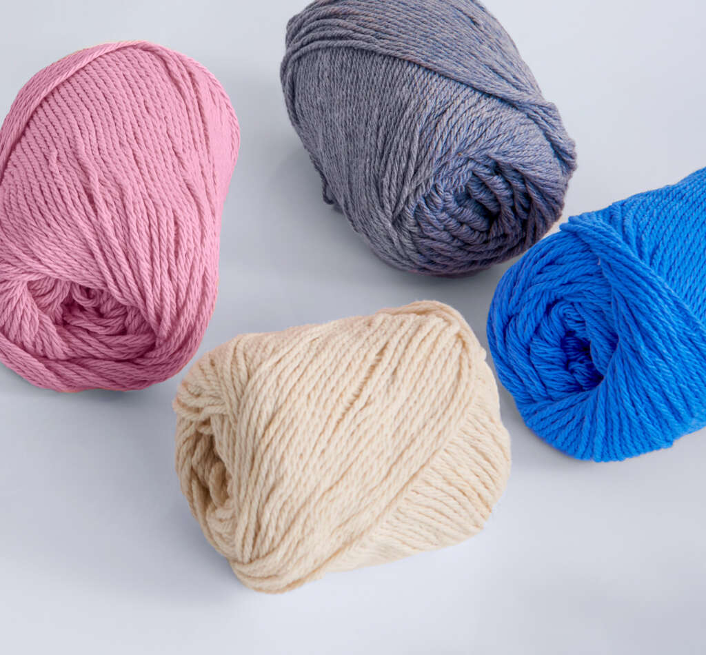 lily sugar'n cream original yarns in a variety of colors