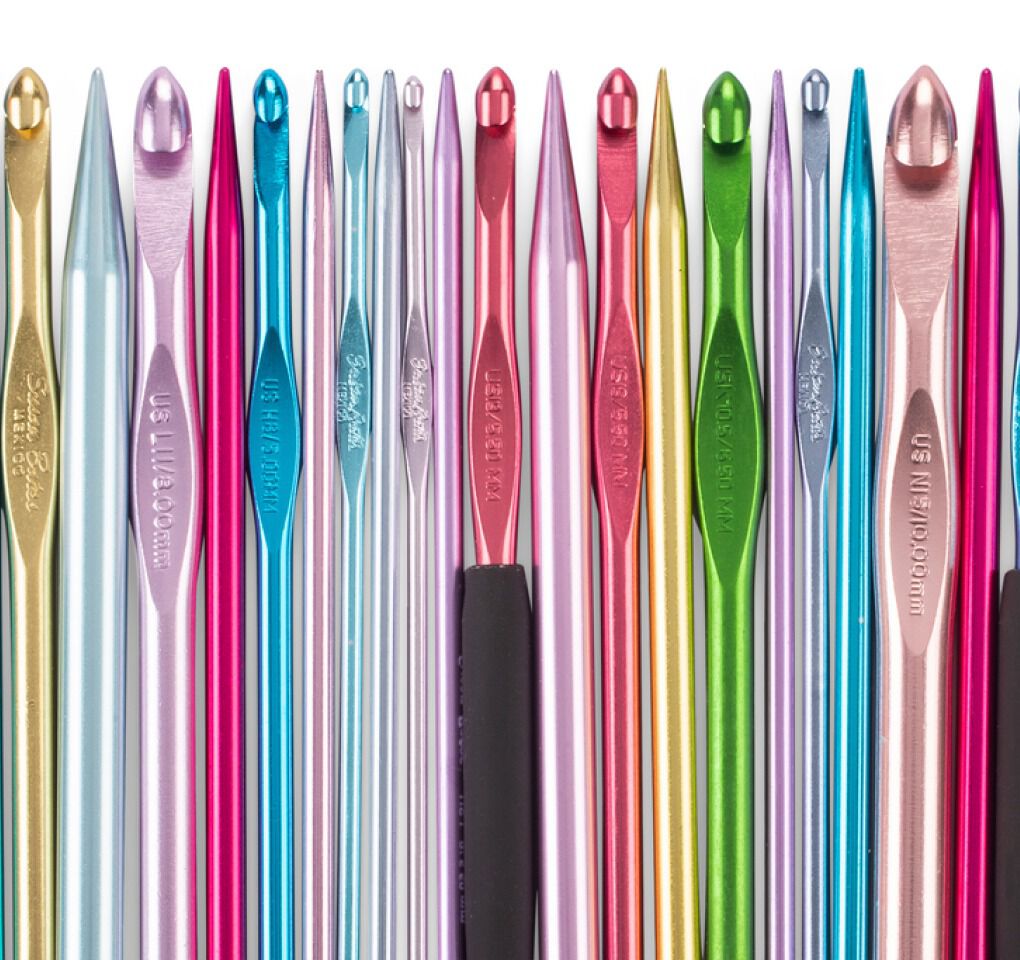Crochet with Ease with Susan Bates Silvalume Aluminum Crochet Hooks