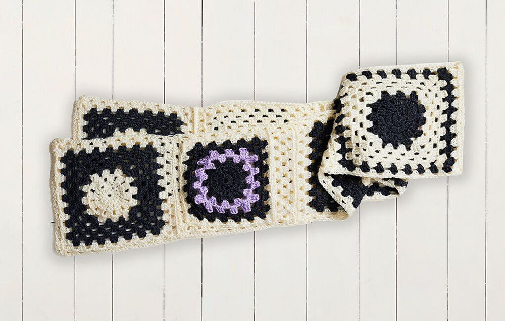 Good Housekeeping Stitch Club Pocket Granny Scarf Tutorial