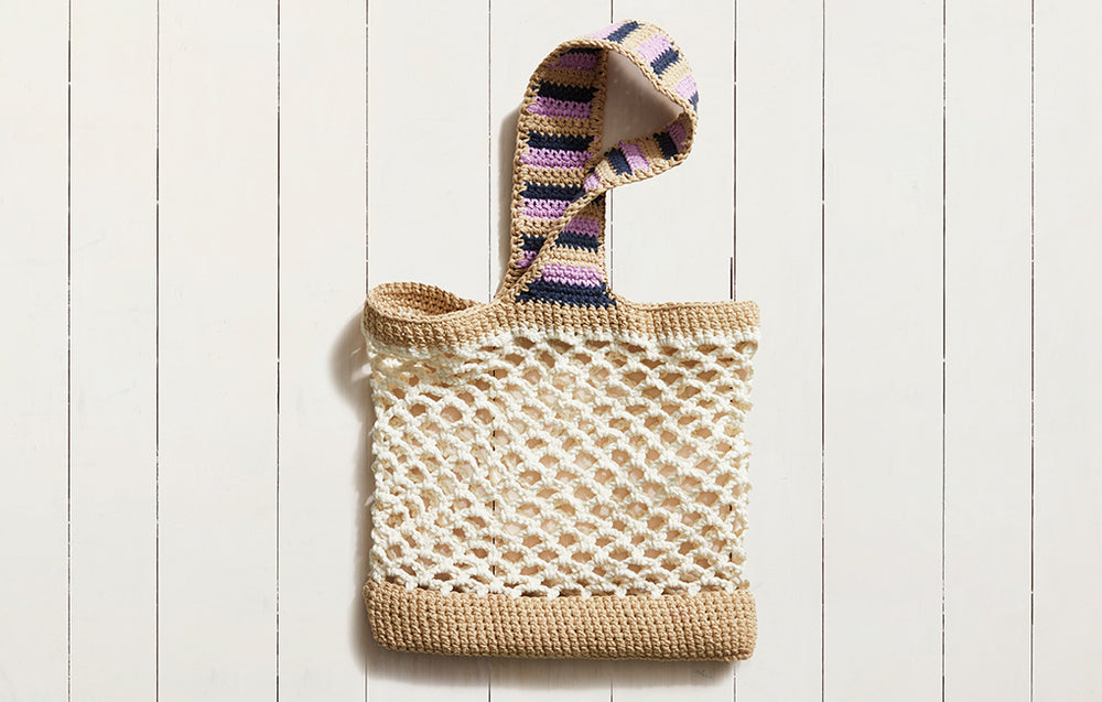 Good Housekeeping Stitch Club Meshy Crochet Market Bag Tutorial