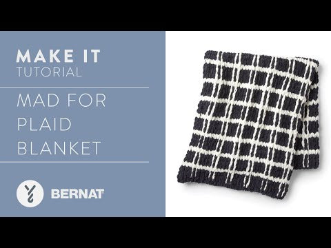 Bernat Alize EZ Mad For Plaid Blanket