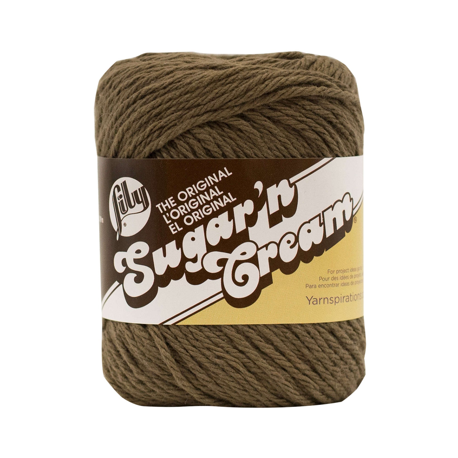 Lily Sugar'n Cream The Original Yarn Warm Brown