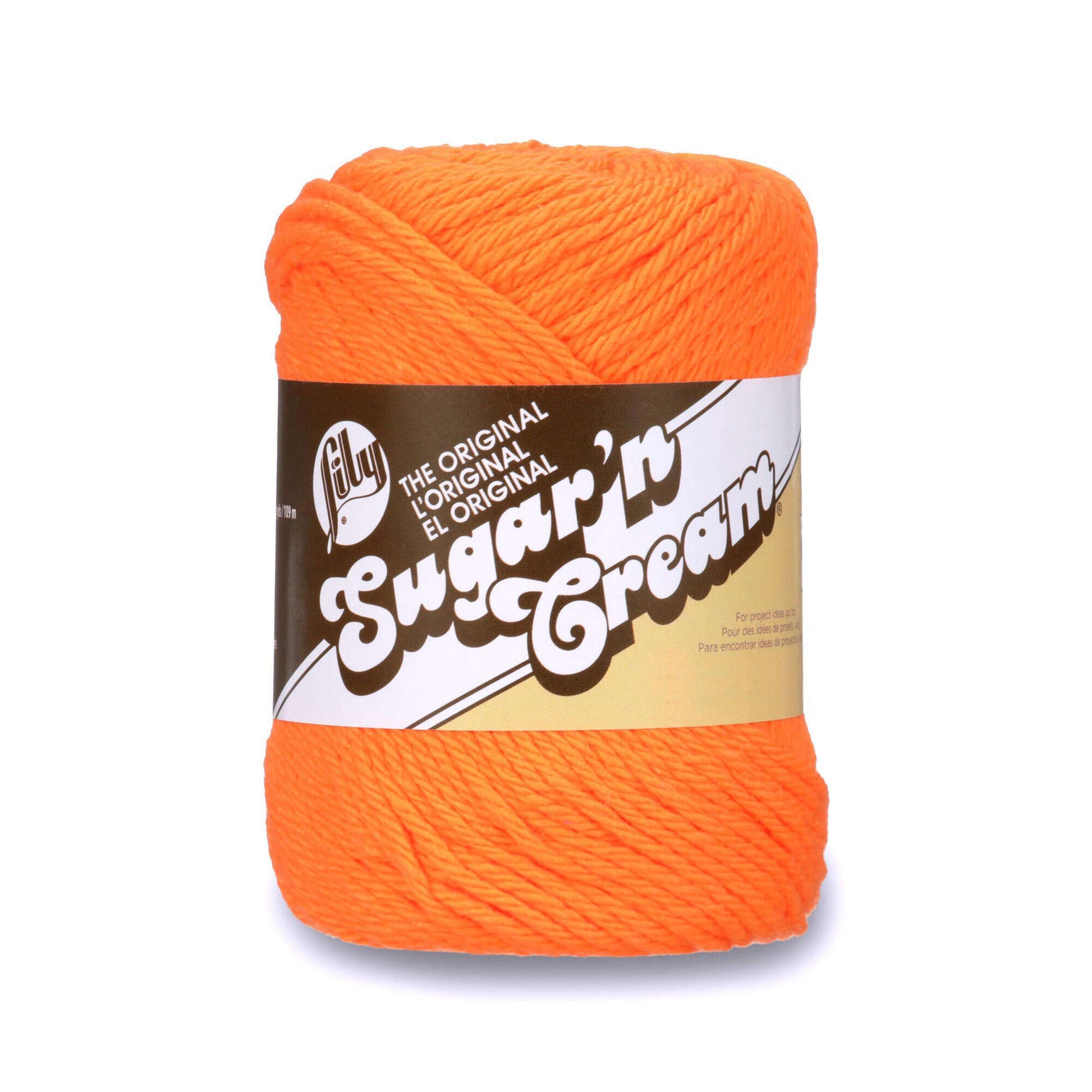 Lily Sugar'n Cream The Original Yarn Hot Orange