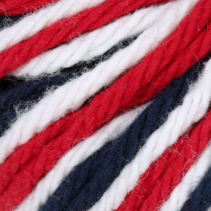 Lily Sugar'n Cream Ombres Yarn Red, White Blue Ombre