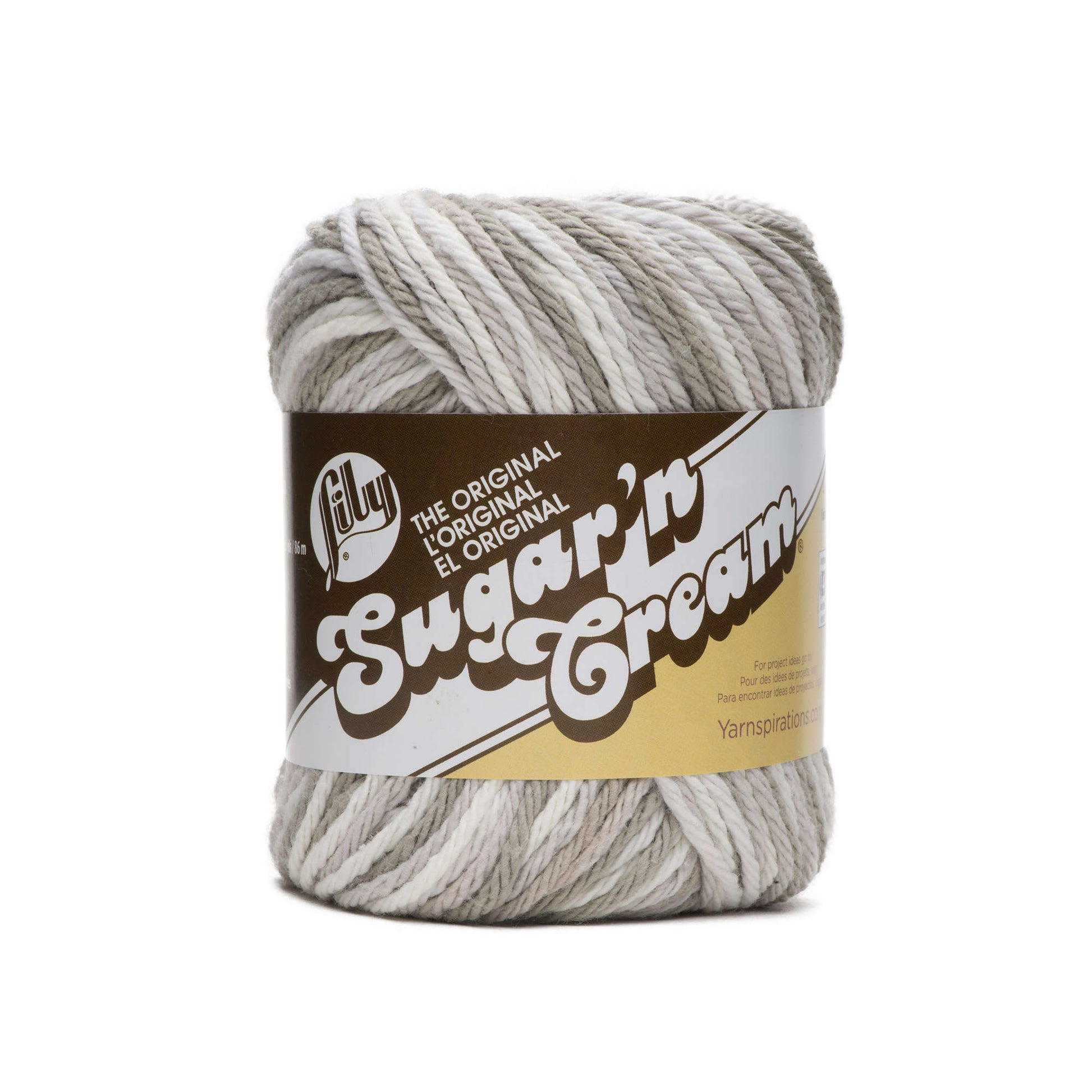 Lily Sugar'n Cream Ombres Yarn Greige Ombre