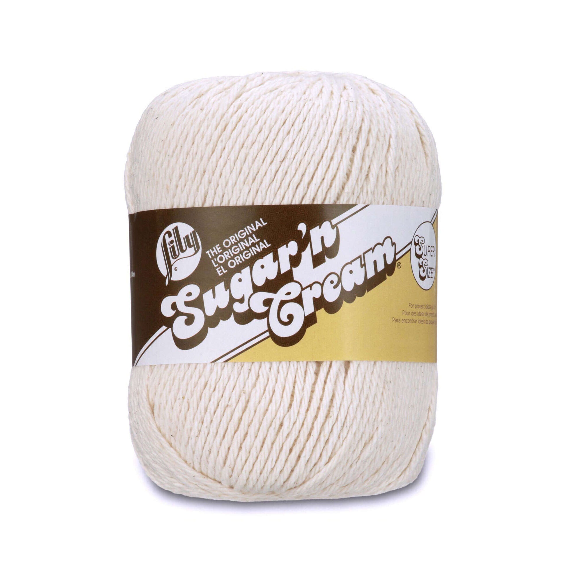 Lily Sugar 'N Cream Super Size Yarn Medium Gauge 100% Cotton 4 oz Indigo  Blue