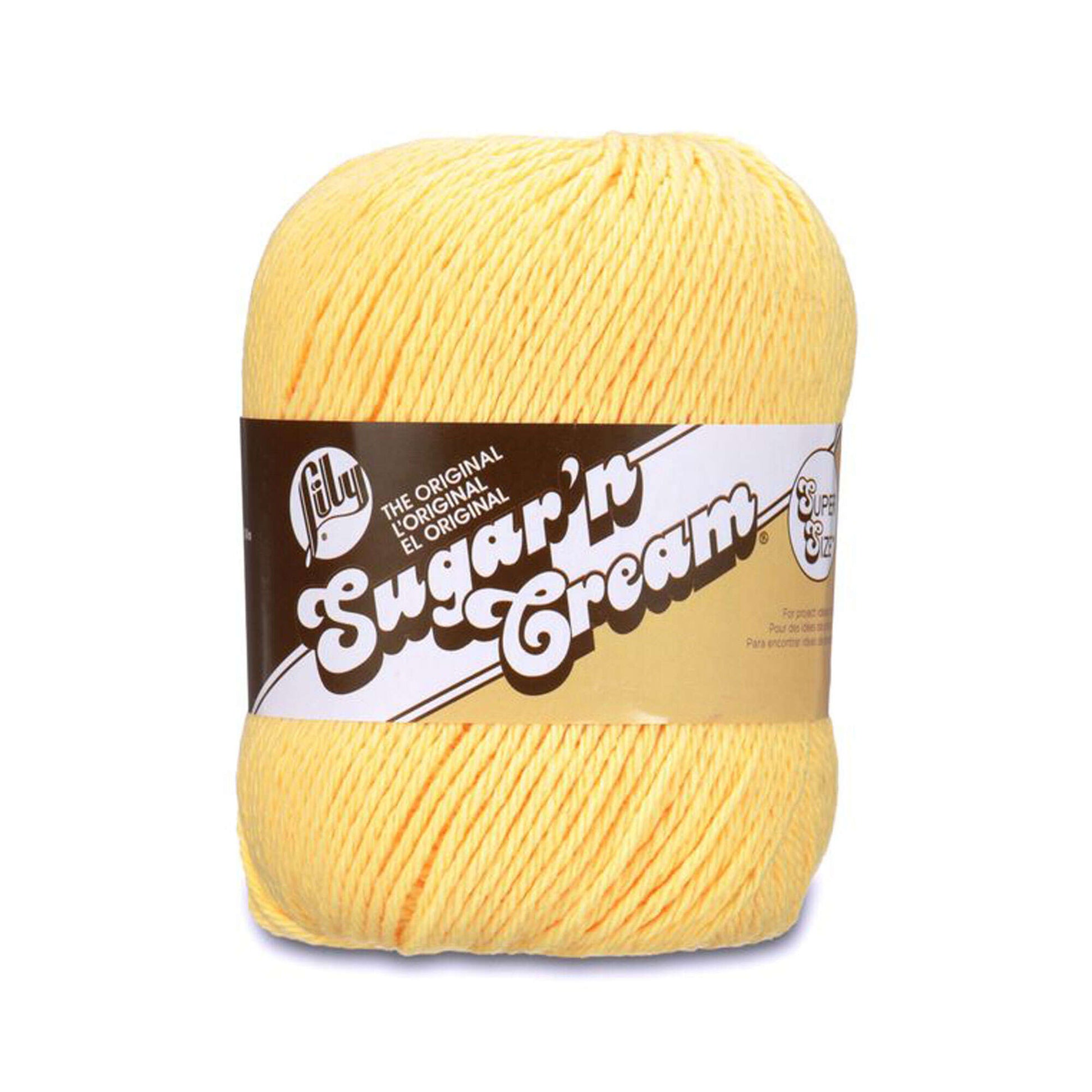 Lily Sugar'n Cream Super Size Yarn Yellow