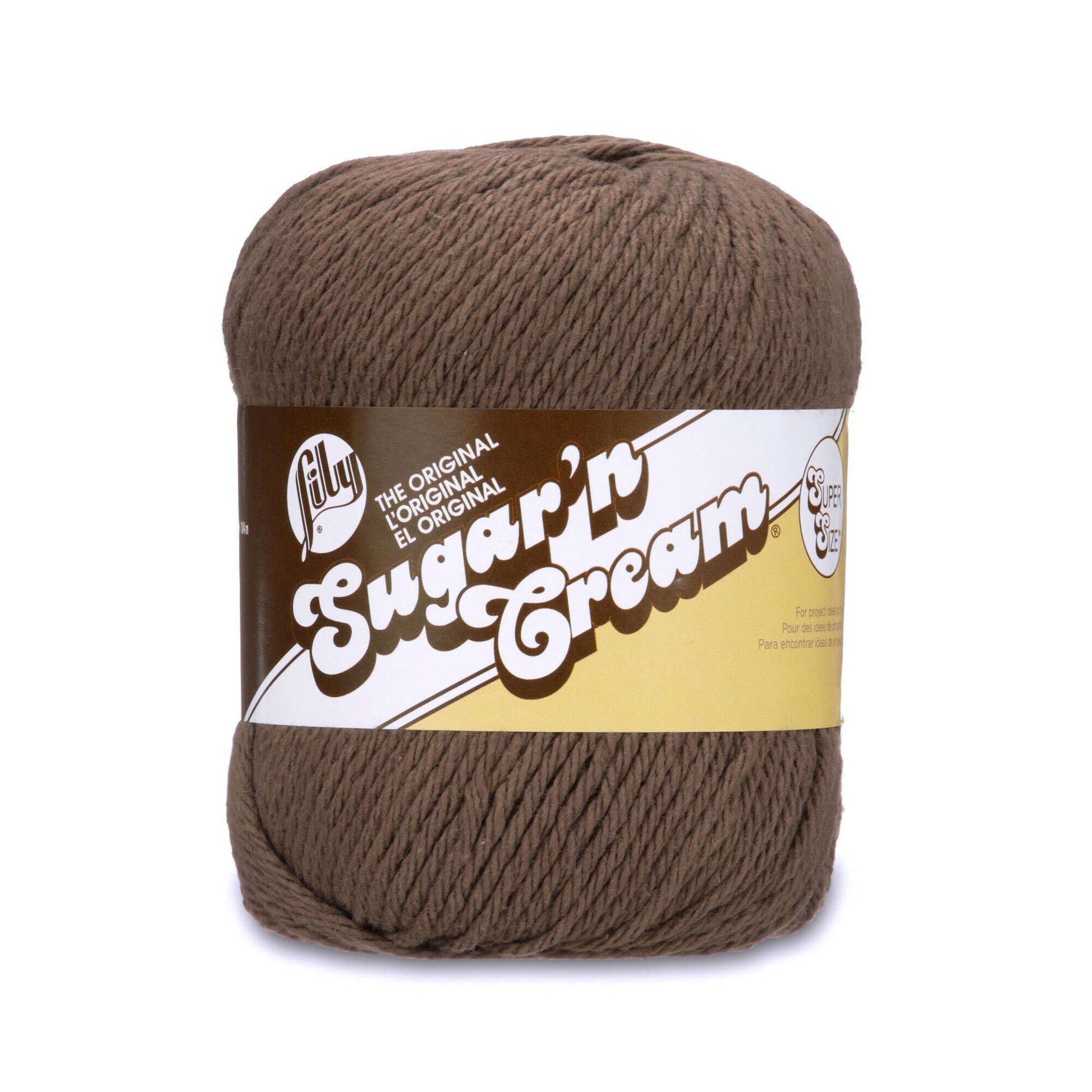 Lily Sugar'n Cream Super Size Yarn Warm Brown