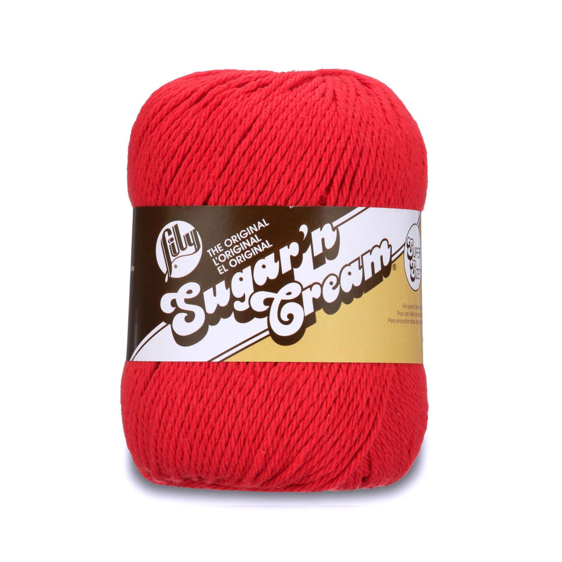 Lily Sugar'n Cream Super Size Yarn Red