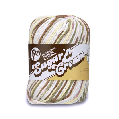 Lily Sugar'n Cream Super Size Ombre Yarn Wooded Moss